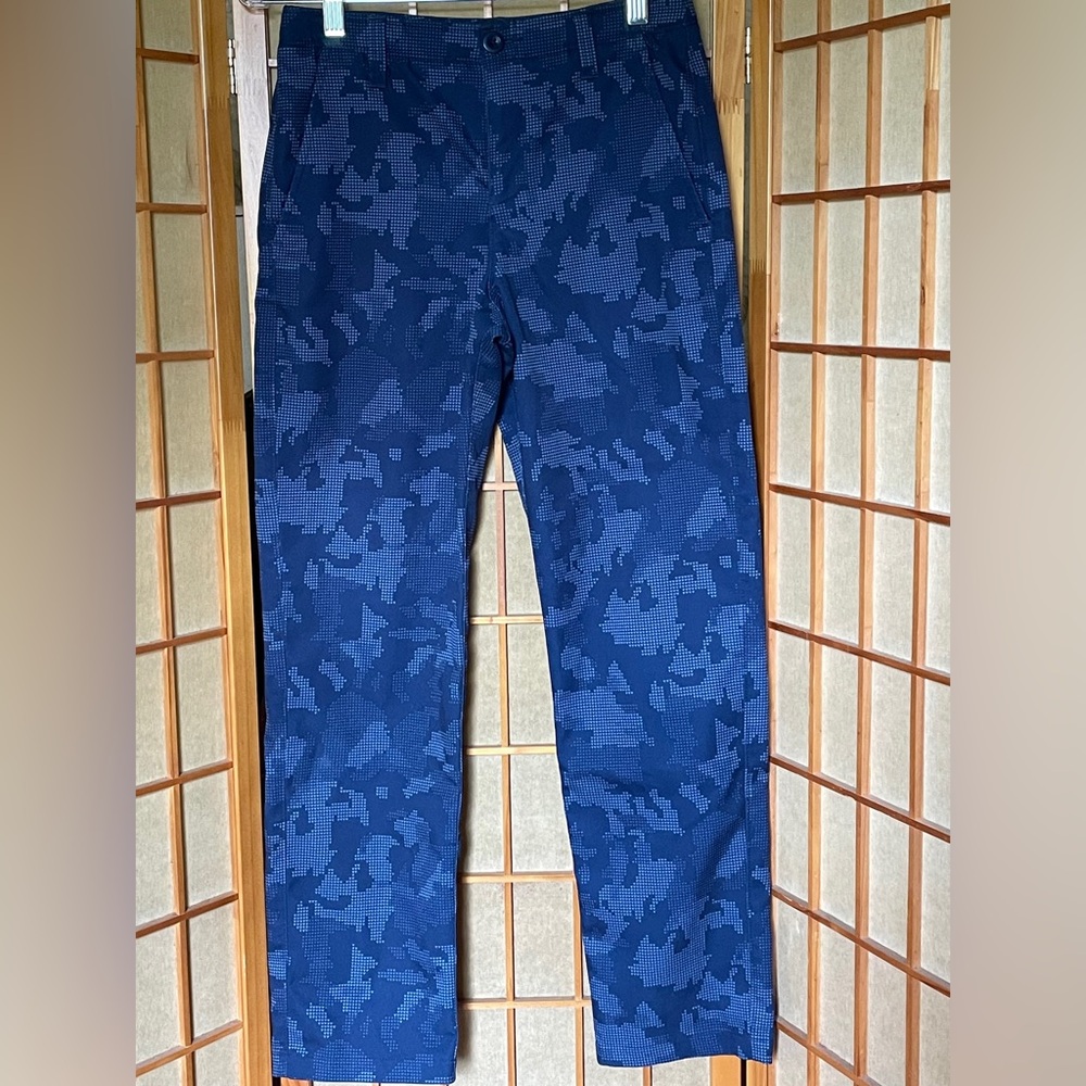 Under Armor Youth Blue Digital 18 Camo Golf Pants
